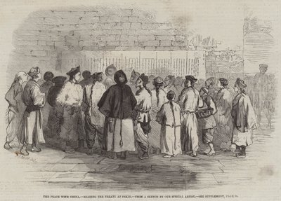 The Peace with China, reading the Treaty at Pekin by Frederick John Skill